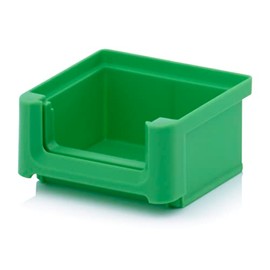 Creativ Storage Box / Storage Box / Storage Box / Sorting Box in Size 1, Stackable, Colour: Green (Yellow Green Similar to RAL6018), External Dimensions L x W x H 8.5 x 10.5 x 5 cm