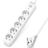 Aigostar 5-Way Power Strip with Switch, Multiple Socket with Child