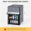 COITEK Outdoor Refrigerator Protection, Waterproof Upright Mini Freezer Cover, Beverage
