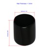 Ohamtes 5PCS ID30mm(1-3/16") Black PVC Rubber End Caps, Vinyl Flexible