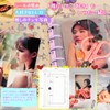 Muratuki Transparent Binder, Star Pattern, Seal Storage Notebook, M5, Plastan,
