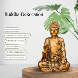 Zen Light SBM4 Bodhi Statue, Gold, 14 cm Height