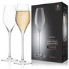 Final Touch 100% Lead-free Crystal Champagne Flutes Glasses Made with