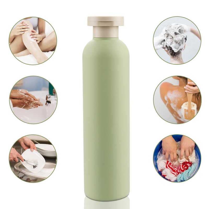Cosywell Squeeze Bottles with Flip Cap 8.8OZ Plastic Refillable Travel