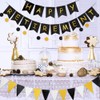 Glitter Happy Retirement Banner+2m Paper Circle Dots Hanging Garland Kit+1