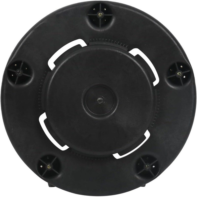 (2 Pack) 18" Trash Can Dolly with Wheels, Black Garbage