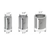 EMILYPRO Reducing Bushing Arbor Adapters 1" Thick from 1" to