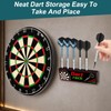 2 Pcs Wall Mounted Dart Holder with M3*16 Screws, 2