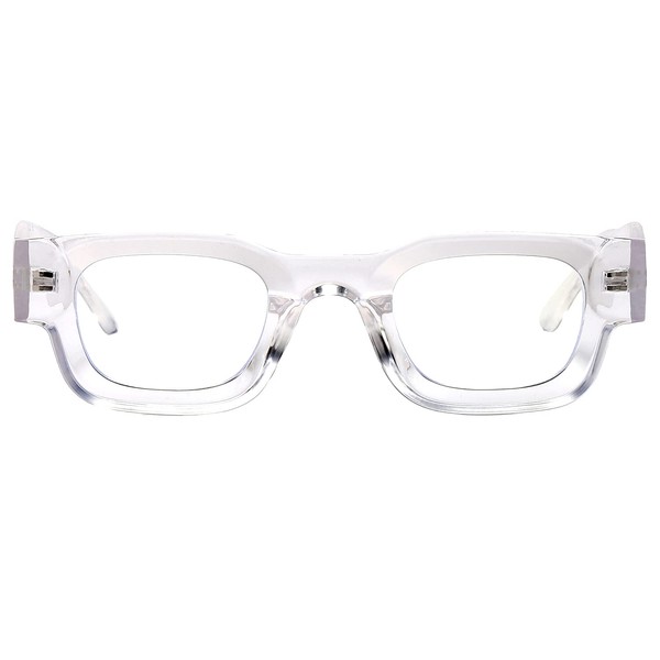 EYLRIM Thick Square Frame Sunglasses for Women Men Chunky Rectangle