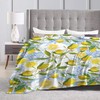 Yellow Throw Blanket Gifts Lemon Fruit Floral Leaves Throw Country