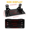 PSLER Fairlead Mounted Flip-Up License Plate Bracket for UTV ATV