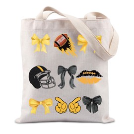 Lywjyb Birdgot Pittsburgh City Tote Bag Trendy Pennsylvania Sport Souvenir Shopping Bag for American Football Lover (Pittsburgh Tote)