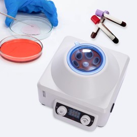 110V 4000RPM Lab Benchtop Centrifuge Machine Electric, Capacity 10 ml x 6 Desktop Laboratory Centrifuge Machine with 0~99.99min Timing & Cover & Adjustable Speed, Low Noise