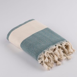 LUCIDUS 100 x 180 cm Beach Towel, Hammam Towel, Sauna Towel, Bath Towel, Picnic Blanket, Sauna Towel, Beach Towel, 100% Cotton, Women and Men, Extra Light (Pine)