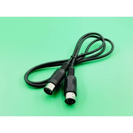 Green Connection 3ft MIDI Cable with 5 Pin DIN Plugs - Black  1 meter  8532