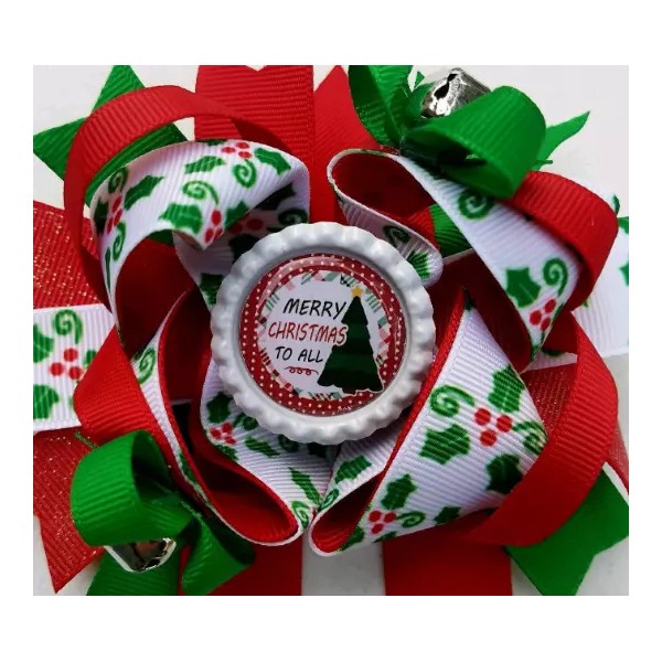 Unbranded Merry Christmas To All Red Green White Sparkle Bottle