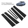 6PCS Door Window B C Pillar Cover Trim Glossy Black