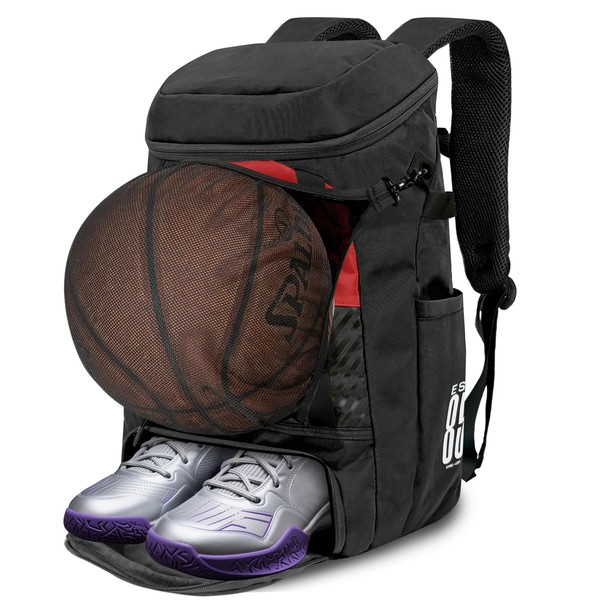 KINGSLONG Basketball Backpack, Football Backpack, Large Capacity Softball Bag with