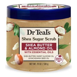 Dr Teal's Shea Sugar Body Scrub Almond Exfoliante Corporal
