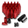 YeshineAuto M14X1.5 Spikes Lug Nuts, 24PCS Anti Theft Wheel Lug