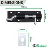 EAI Heavy Duty Necked Tower Bolt | 4 Inch |