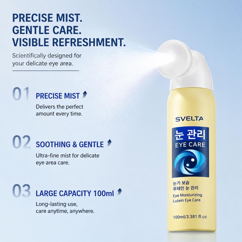 Lutein Eye Spray, Hydrating Eye Mist , Gentle Refreshing Eye