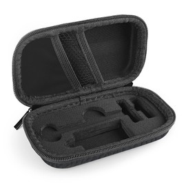 Linkidea Hard Travel Case Compatible with Vikings, Mercur, Shaving Revolution Double Edge Safety Razor, Storage Box Organizer for Safety Razor & Shaving Attachment (Litchi Vegan Leather)