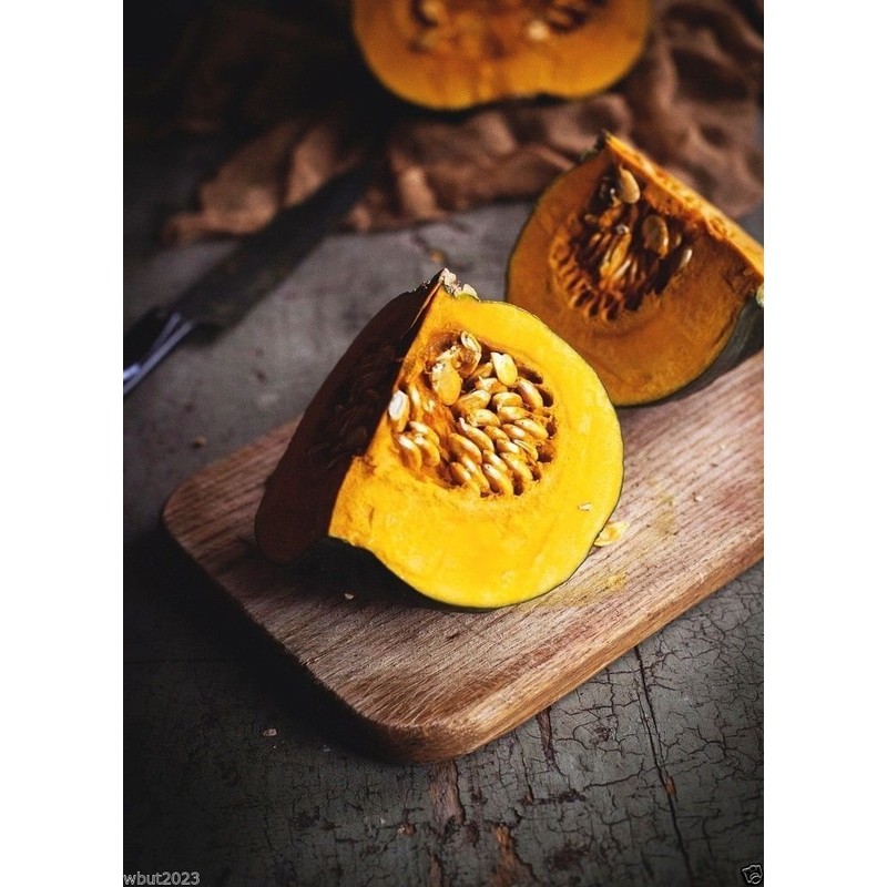 20 JAPANESE GREEN PUMPKIN SEEDS - Kabocha - Open pollinated,