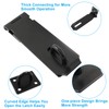 Hitefu Security Door Hasp Latch Lock, Black Hasp Lock with