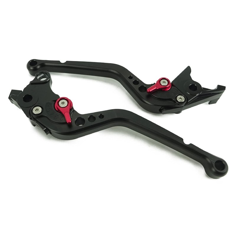 S21 Black (Red) Suzuki Brake Clutch Lever, 6 Adjustable Levels,
