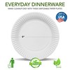 Stock Your Home 9-Inch Paper Plates Uncoated, Everyday Disposable Plates