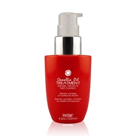 Vivitone Camellia Oil Treatment 4.2 oz. - Anti-Frizz and Protects Hair from Heat Styling, Softens, tames flyaways and adds shine, All Hair Types