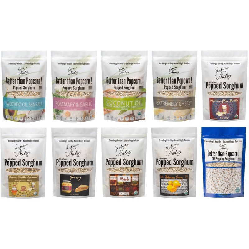 Nature Nate’s Popped Sorghum, Avocado Oil Sea Salt - Organic