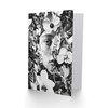 Artery8 Greeting Card Spring Face Flower Blooms Black White Collage