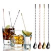 Long Handle Spiral Bar Spoon Stainless Steel Bartender Mixing Spoon