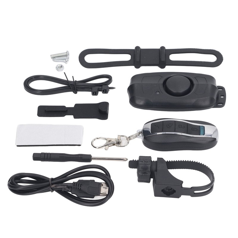 Electric Vehicle Alarm USB Charging Bike Wireless Remote Control Vibration