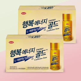 Hanmi Happy Energy Gold Caffeine-Free Decaffeinated 20 Bottles / 한미 행복 에너지 골드 무카페인 카페인프리 디카페인 20병