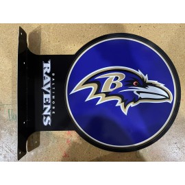 Baltimore Ravens Metal Flange Sign