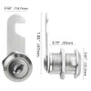 XINMEIWEN 5 Pieces Cabinet Cam Lock Set Keyed Alike 20mm