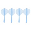 PATIKIL 4 Piece Integrated Dart Shaft and Flight Lightweight Dart