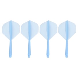 PATIKIL 4 Piece Integrated Dart Shaft and Flight Lightweight Dart Flight Set Blue