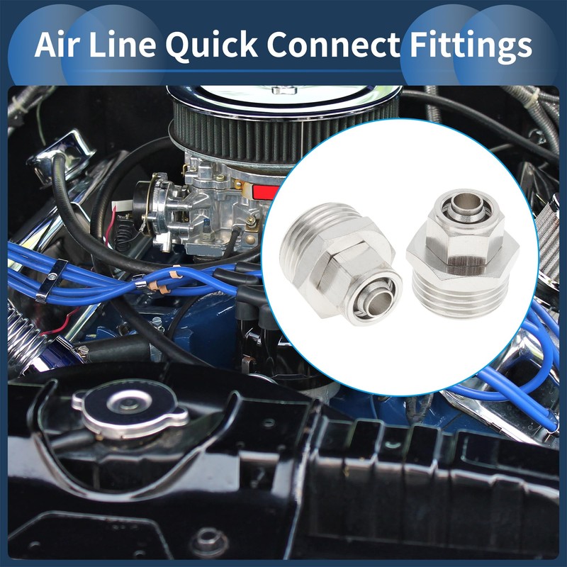 INFINAUTO Push to Connect Air Fittings 3/8" Male Thread Air