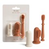 Moonkie Baby Finger Toothbrush Tongue Oral Cleaner Kit for 3