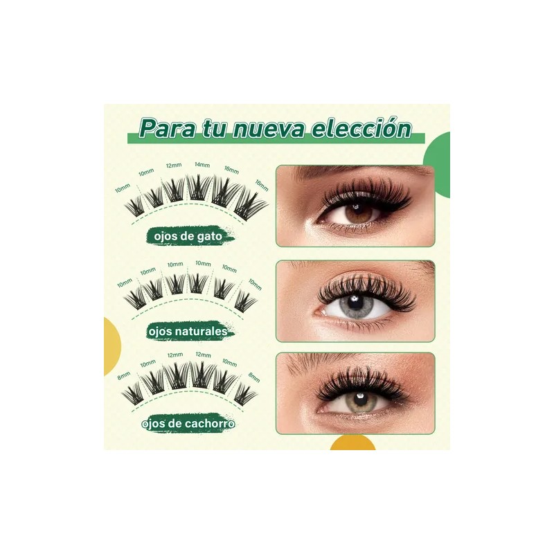 Extensiones De Pestañas Kit 144pcs Mixta Gruesa Chloe Laurel