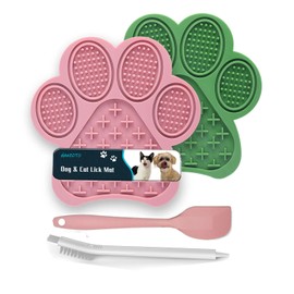 Tapete para lamer para Perros y Gatos, Almohadilla Premium para lamer con ventosas, Alfombrilla para Perros con alimentador Lento para baño, Aseo, cla