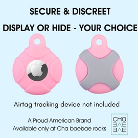 CHABAEBAE Soporte para Airtag para niños, collar para Airtag para niños y adultos, Airtag oculto para niños, adultos, funda impermeable para Airtag (flor)