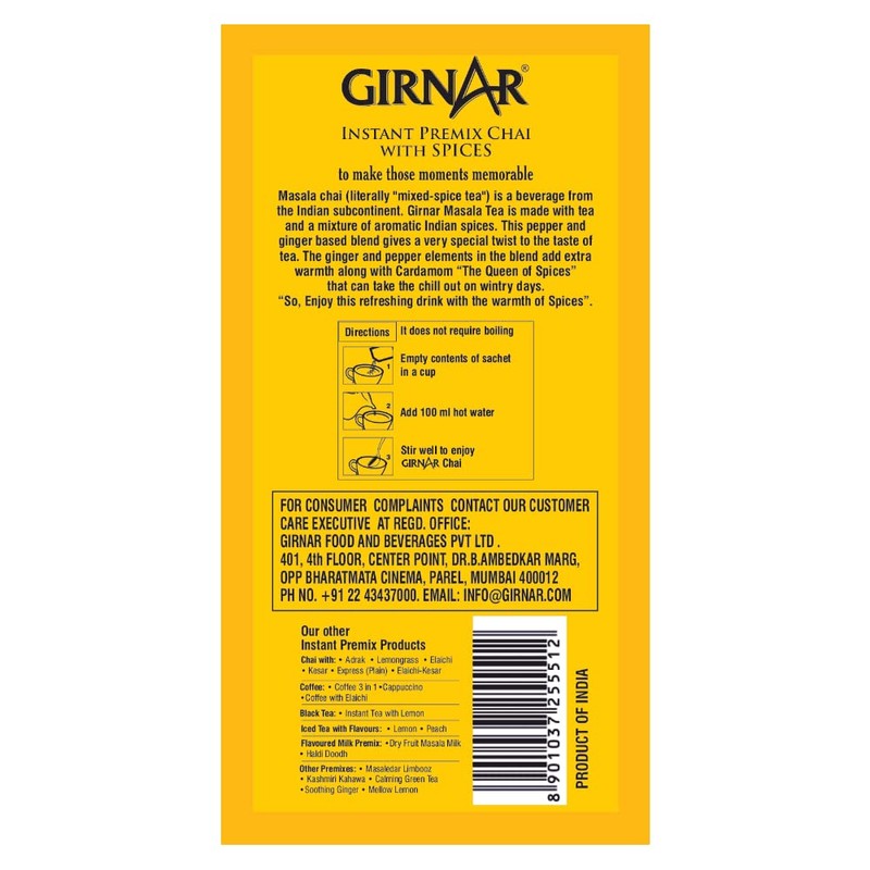 Girnar Tea Masala Chai Spice Instant Premix 504 gms