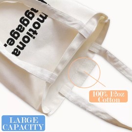 Unbranded Cute Quote Canvas Tote Bag Large 12oz Large Shopping Women Shoulder Bag Gag Gift