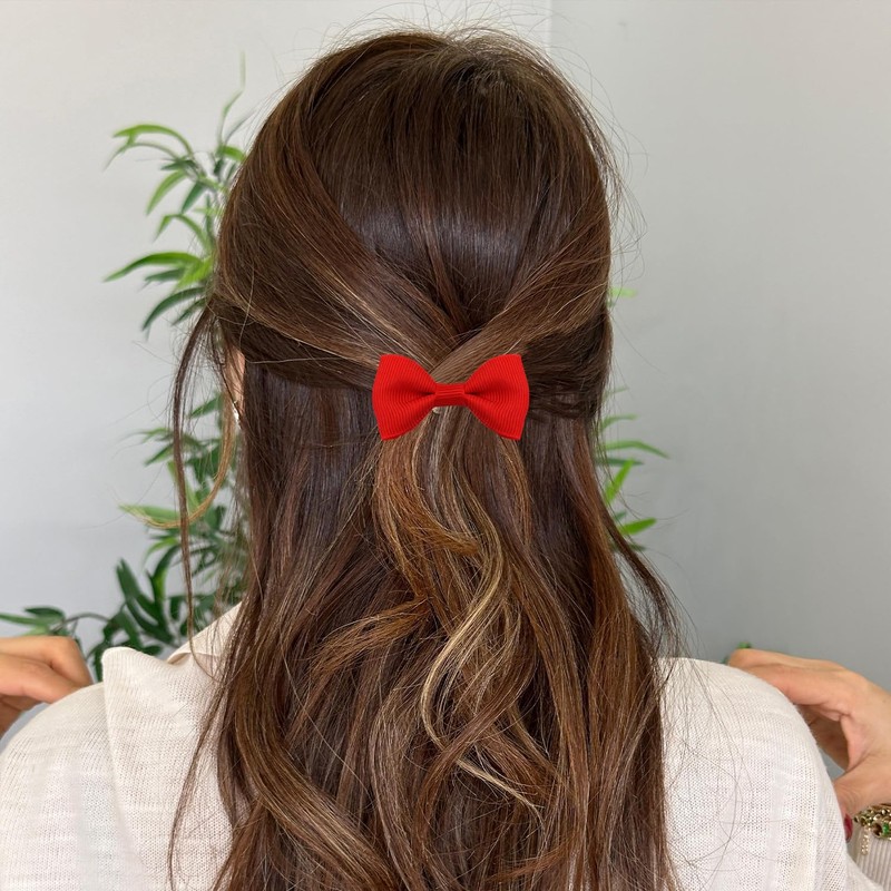 20 Pcs Red Hair Accessories Bows Scrunchie | Bows for