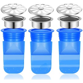Prevención de Reflujo de Drenaje | Trampa de Drenaje de Silicona para Piso o Fregadero | Anillo de Sellado para Cubierta de Alcantarilla | Válvula de Una Vía para Tubería de Inodoro | Desagüe de Piso para Evitar Olores | Cubre Drenaje de 1.6 A 1.7 Pulgad